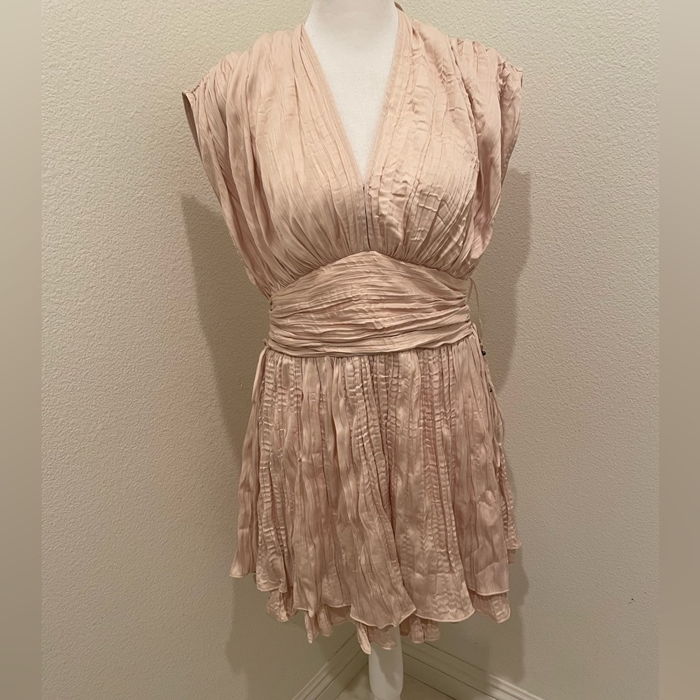 NWT Womens Free People Beige Cream Dress Prosecond Light Sand Size M - Picture 1 of 11
